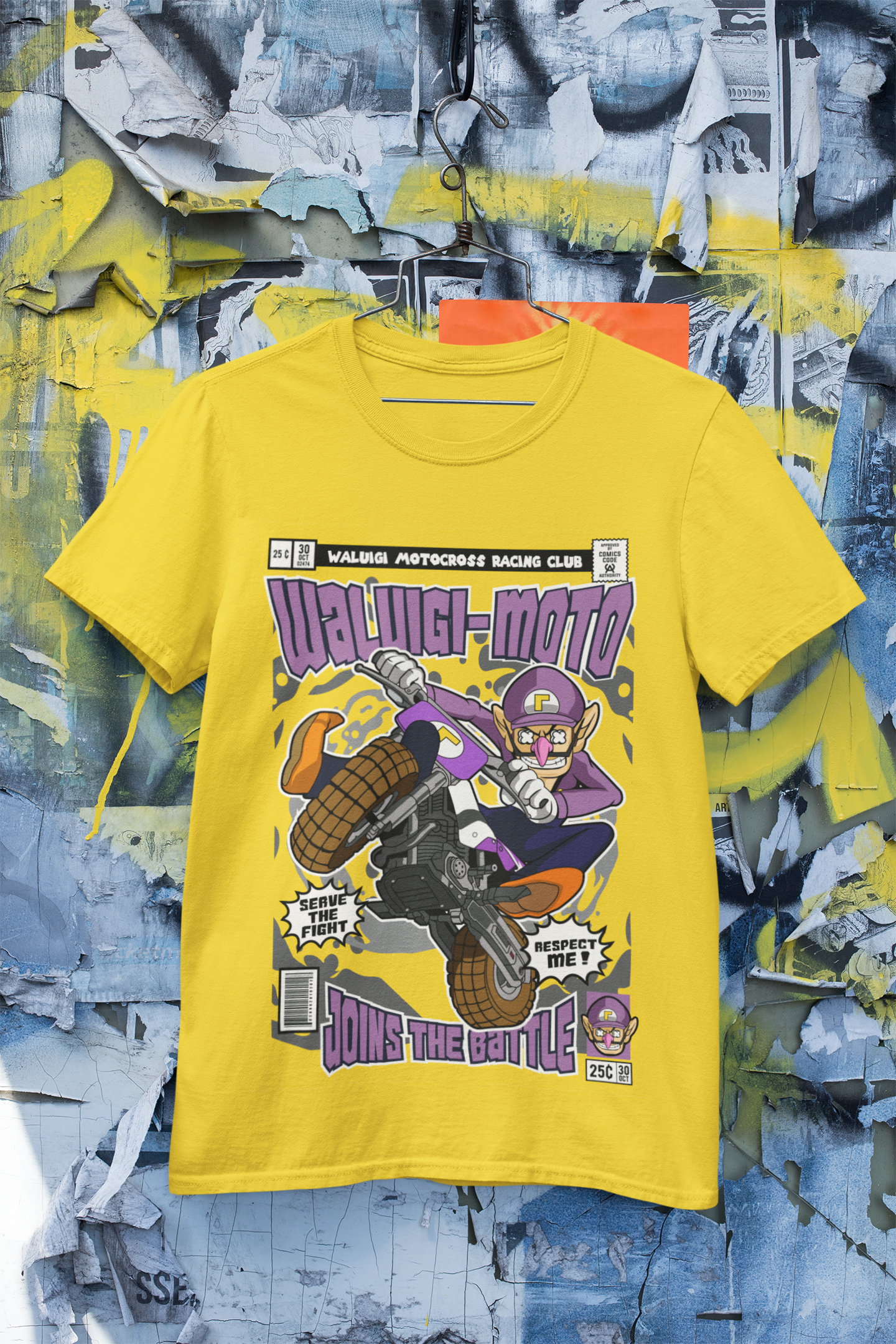 Waluigi Motocross Tshirt