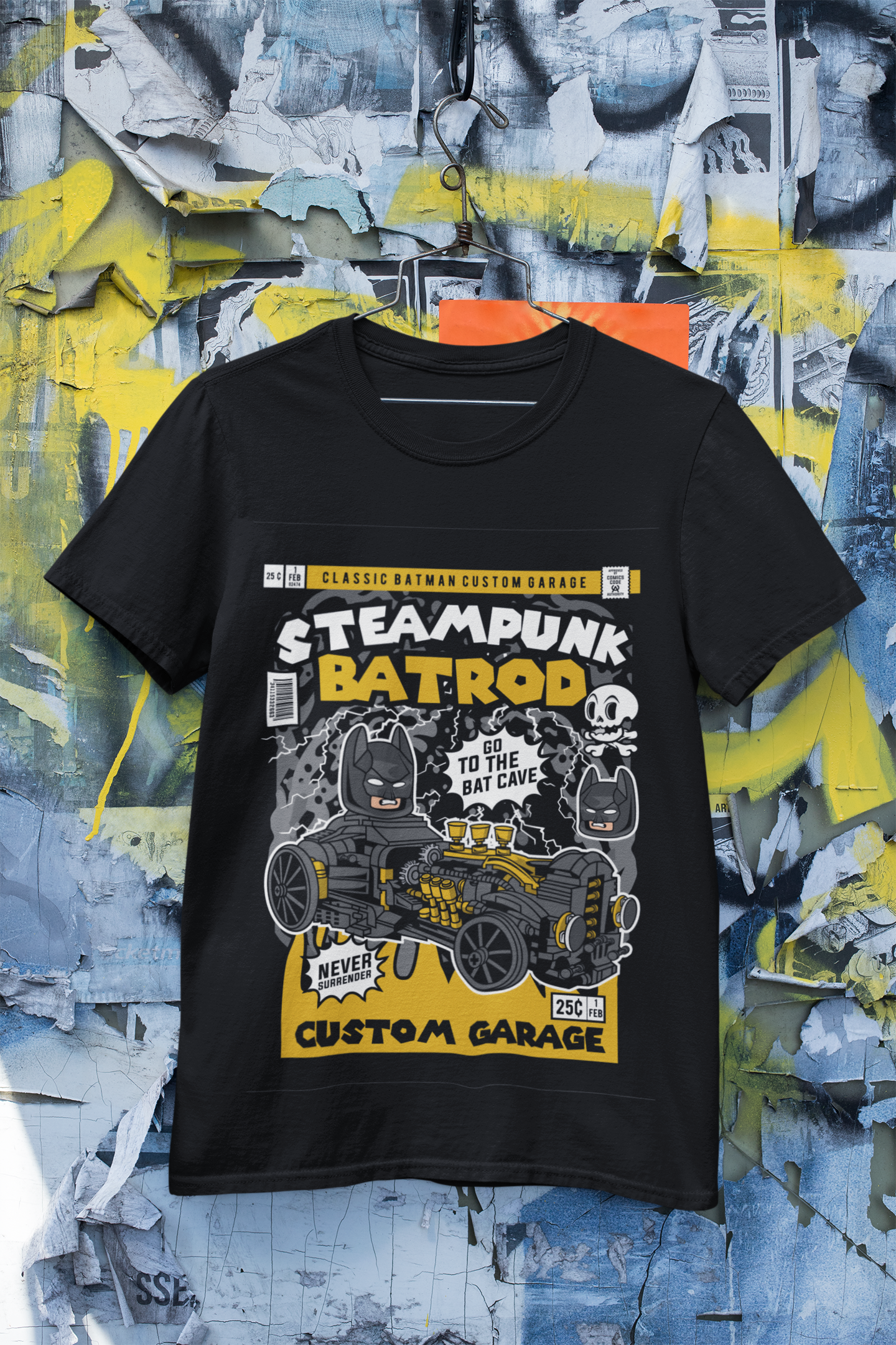 Steampunk Bat Rod Tshirt
