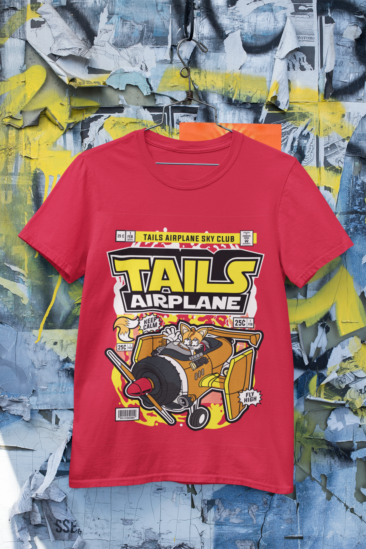 Sonic Tails Airplane Tshirt